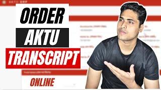 How to order AKTU/UPTU Transcript online in 2023 ?? #aktu #transcript #orderonline #studyabroad