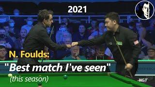 "What you call class on the snooker table" | Ronnie O'Sullivan vs Yan Bingtao | 2021 NIO L16