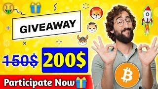 200$ Crypto GiveawayBy #cryptoshyam  5 Winner's 40$ Each Step By Step Participate #CryptoGiveaway