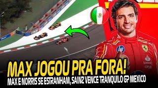 MAX JOGA LANDO PRA FORA DE NOVO E LEVA 20 SEGUNDOS, SAINZ VENCE DOMINANTE - GP MÉXICO 2024