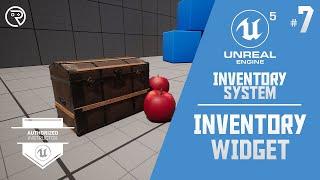 Unreal Engine 5 Tutorial - Inventory System Part 7: Inventory Widget