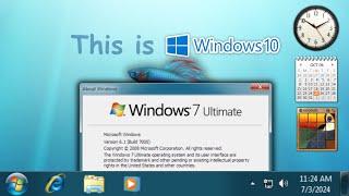 Windows 10 Transformed Into Windows 7 Beta (Betta '09 Demo)