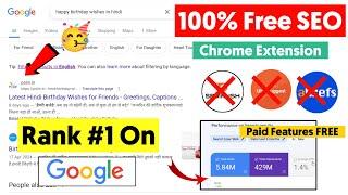 Rank #1 on Google using this Top 5 Free SEO Extension | SEO For Beginners in Hindi 2024