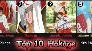 The 10 Strongest Hokage's in anime Naruto\Boruto