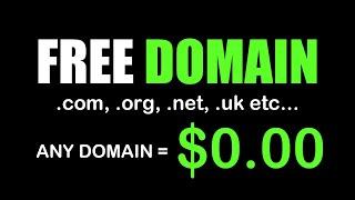 How to get free domain name for a lifetime  com,  org,  net,  uk in 2023 NO CREDIT CARDS REQUIRED