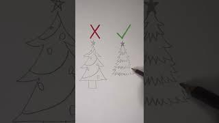 How to draw Christmas trees  #drawing