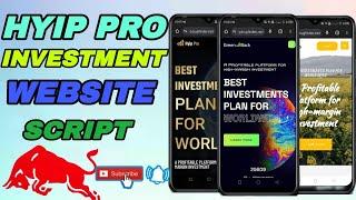 Setup Your Hyip investment Website ll Hyip pro source Code 