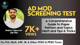 AD MOD Screening Test 2022: A Comprehensive Guide to Paper Pattern and Topics