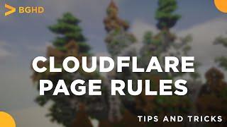 Cloudflare Page Rules - Redirect Domain Tutorial