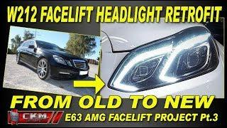 W212 E63 AMG Wagon headlights retrofit, saving and facelift Pt. 3