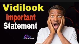 Vidilook: Important announcement | VIDILOOK UPDATE | vidilook withdrawal #vidilook