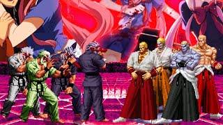 [KOF Mugen] Mr. Karate vs Geese Howard  [ 4vs4 ]