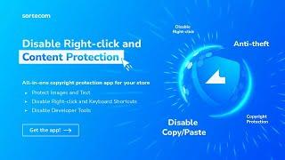 Disable Right Click & AntiTheft | App Shopify | Sortecom Apps