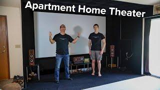 HIGH FIDELITY DIY Home Theater Tour in an APARTMENT! Axiom Audio