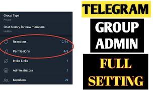 What Can Do Telegram Group Admin Full Setting Informations In Hindi