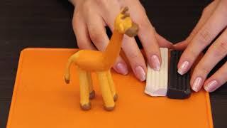 Лепим жирафа из пластилина. Урок №2 #творчество#жираф#пластилин#plasticine#giraffe