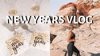 NEW YEARS EVE AND DAY VLOG 2021 (LAS VEGAS STRIP, GOING HIKING, MAKING PIZZA)