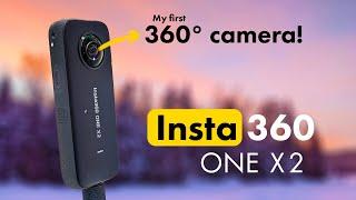 Insta360 One X2 // First time using a 360° camera in the real world! Getting started & ski b-roll