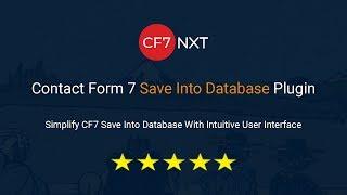 Contact Form 7 Save To Database Plugin - CF7NXT Plugin