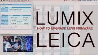 How to Upgrade Panasonic Lumix and Leica Lens Firmware on your GH5 G9 GH5s