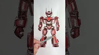 Pencils is all you need: transformer character desing #speeddrawing #shortsviral