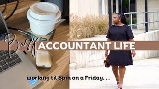 DAY IN THE LIFE OF AN ACCOUNTANT| working late & after work routine