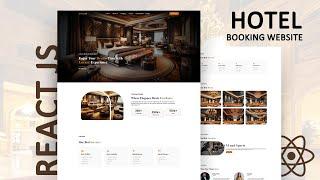 Hotel Booking Website in React JS | React JS Project for Beginners (Build from Scratch)