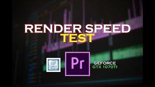 Render speed test | Premiere pro 2022 | Intel I7 8700k | Gtx 1070ti 8gb