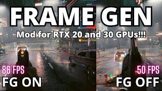 How to Mod Frame Generation for RTX 20 and 30 GPUs (FSR 3 replaces DLSS3, still uses DLSS Upscale)