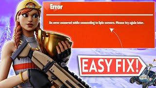 How to Fix Fortnite "An Error Occured while connecting the Fortnite server." ESP BUIMET Xbox Console