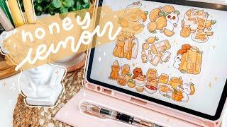 Draw With Me ⭐ Honey Lemon Digital Freebies & Patreon Set 