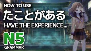 「たことがある」- Have experience... - JLPT N5 Grammar ┃ Genki Lesson 11