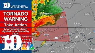 Tornado Warning issued for Hawkins and Hancock counties until 7 p.m.