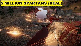 6,000,000 RPM AUTO SENTRY GUN VS 5 MILLION SPARTANS WAR - Ultimate Epic Battle |RTX 4090 BURNED