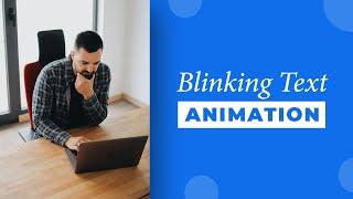 Pure CSS Blinking Text Animation | CSS Animation Examples