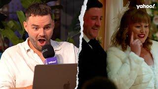 MAFS’ Tristan reacts to Tim and Katie’s disastrous wedding | Yahoo Australia