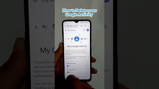How to Delete your Google Activity