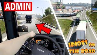 IDIOTS on the road #111 | How I got BANNED for 3 days | Real Hands Funny moments - ETS2 Multiplayer