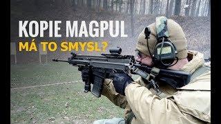 Kopie zbraňových popruhů Magpul vyrobené v Číně. Má to smysl?