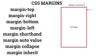 7 CSS MARGINS | css margin property |  margin css top bottom left right | margin collapse in css