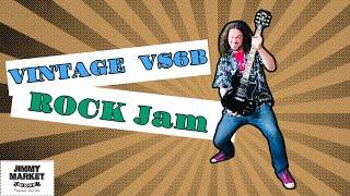 ROCK JAM s Nastavenou Elektrickou Gitarou VINTAGE VS6B z JIMMY MARKET