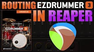 Routing Toontrack's EZDrummer 3 in Reaper