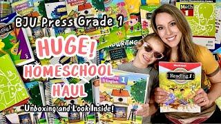 BJU Press Grade 1 Homeschool Haul, Unboxing, and Flip-through! 2024-2025