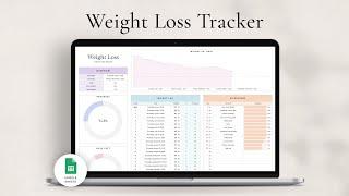 Weight Loss Tracker Spreadsheet for Google Sheets - Haye Ameri