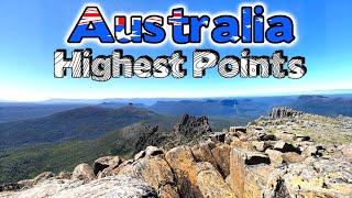 What is the Highest Point in Every Australian State and Territory?
