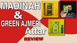 Madinah & Green Ajmeri Attar Review/Unboxing|| Meena Noor Series