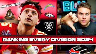 Ranking Every NFL Division from WORST to BEST 2024