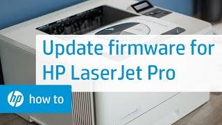 Updating the Firmware on HP LaserJet Pro Printers | HP LaserJet | HP