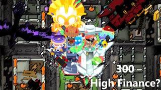 Can you BEAT 300 Rounds on HIGH FINANCE using only WATER? - Bloons TD6