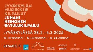 Juhani Heinonen -viulukilpailu 2025, 16-24 vuotiaiden sarja finaalikonsertti